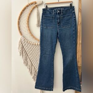 American Eagle Curvy Super High Waisted Flare Jeans
